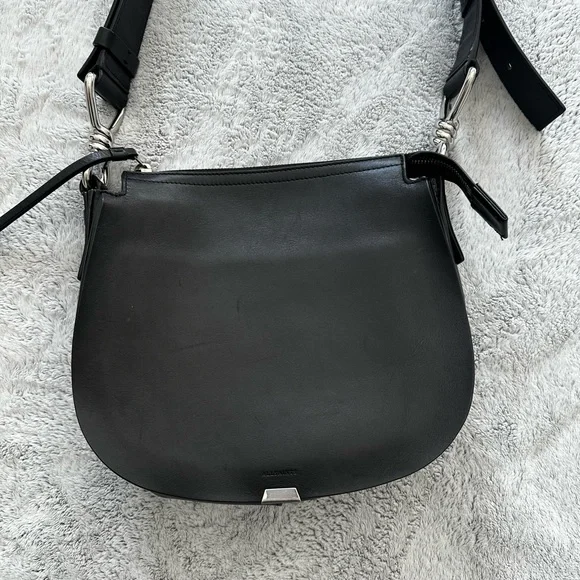 All Saints Captain Round Crossbody Bag - Picture 6 of 9